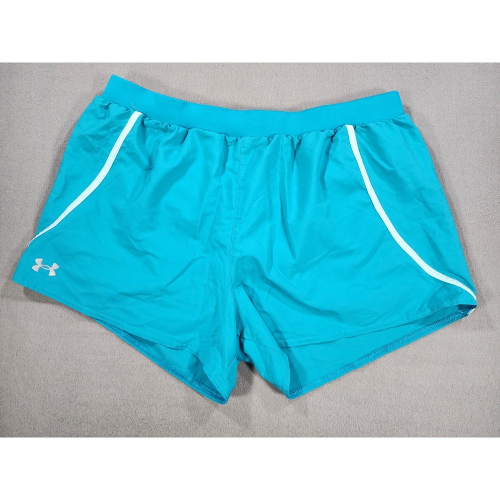 Under Armour Mileage 3.0 XL Running Short Lined Heat Gear Blue Running Loose Fit